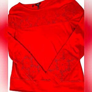 💕2 for $25💕Buffalo jersey and eyelet top M